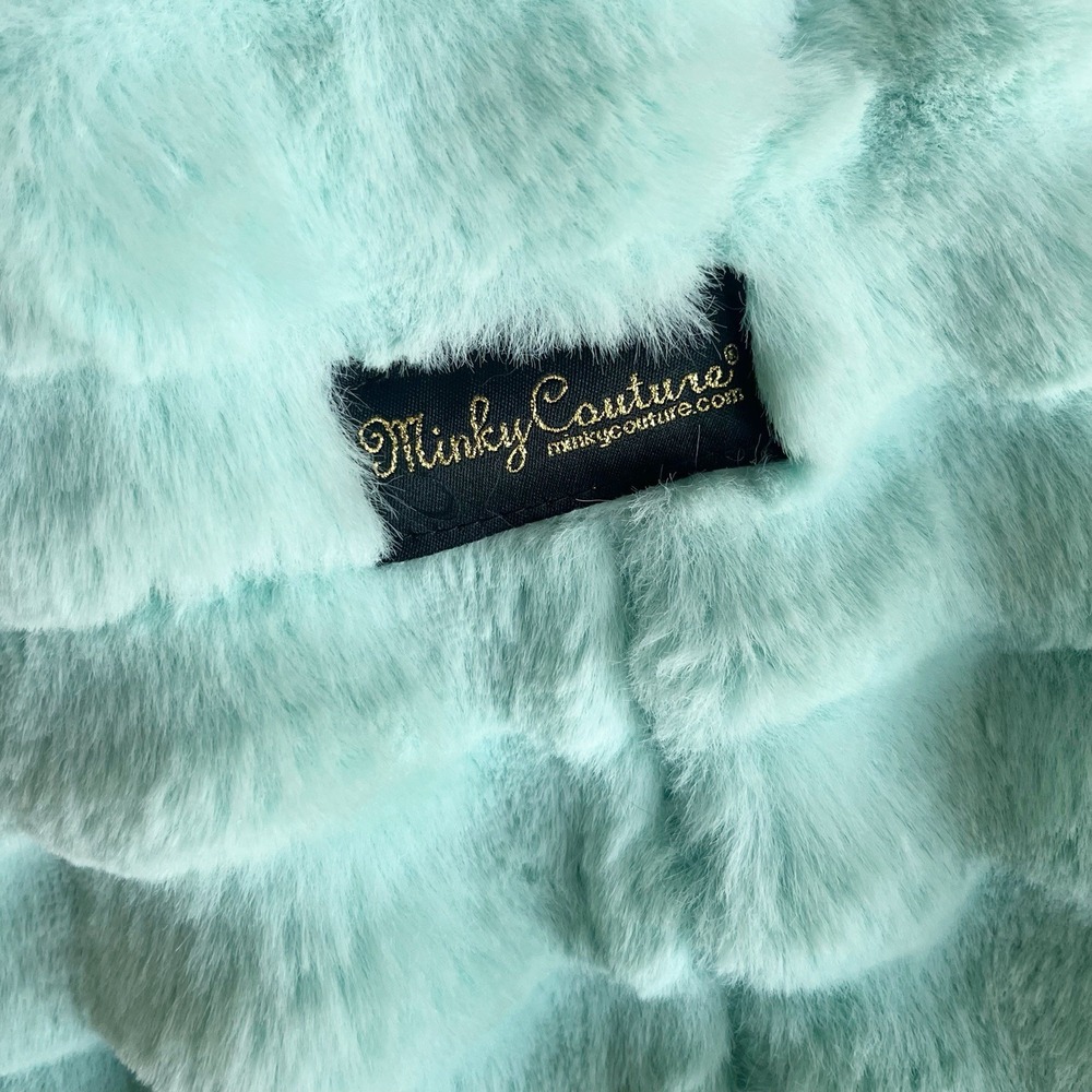 Minky Couture Teal Infant Blanket Plush Lovey - Picture 4 of 8